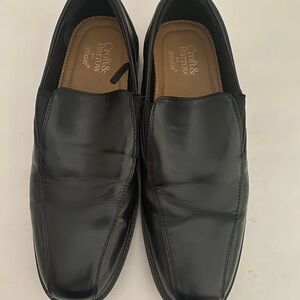 Mens CROFT BARROW Slip on Black Leather Loafers Size 9 NWOT
